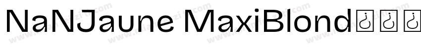 NaNJaune MaxiBlond字体转换